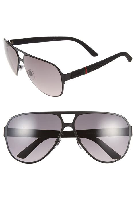 Gucci 62mm Aviator Sunglasses 